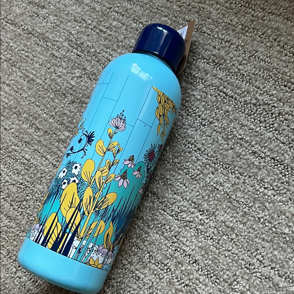 Moomin Light Blue Character Stainless Water Bottle - Picture 3 of 8